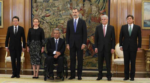 El presidente de Ecuador Lenín Moreno se reunió  con Felipe VI y Mariano Rajoy  Presidente de España