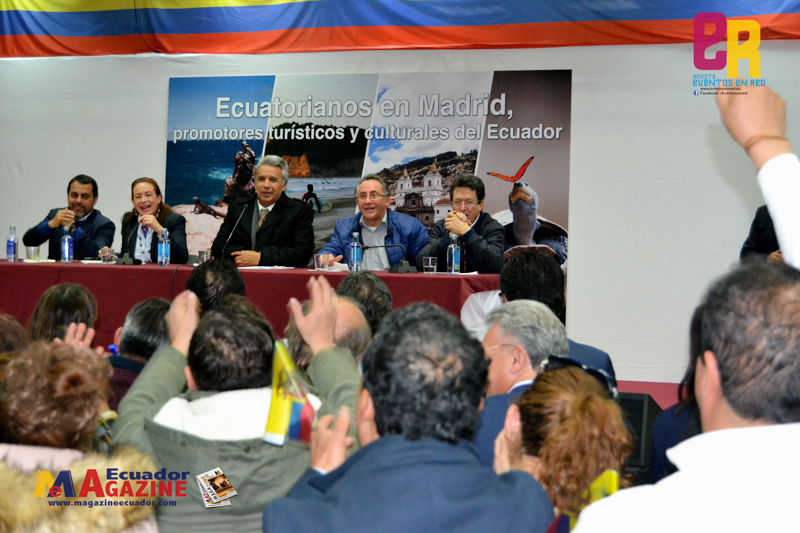 El Presidente de Ecuador Sr. Lenín Moreno compartió la Jornada de puertas abiertas por el Día Internacional del Migrante en Madrid