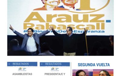 Arauz gana las elecciones en Ecuador y se tendrá que celebrar una segunda vuelta