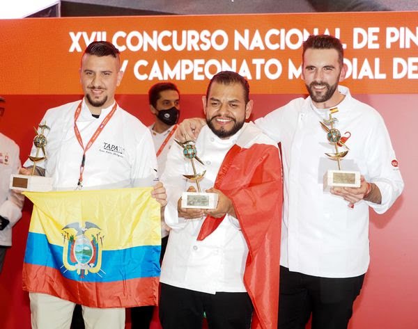 El ecuatoriano Juan Pablo Holguín, ganador del 3º puesto en el V Campeonato Mundial de la Tapa de Valladolid