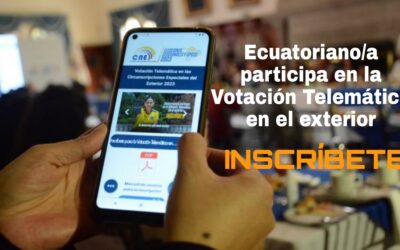 Ecuatoriano participa en la Votación Telemática en el Exterior