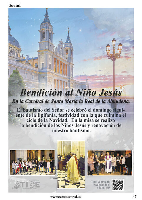 Bendiciones de Niños Jesús en la Catedral de la Almudena en Madrid