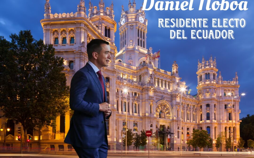 Daniel Noboa inicia su gestión con un viaje a España