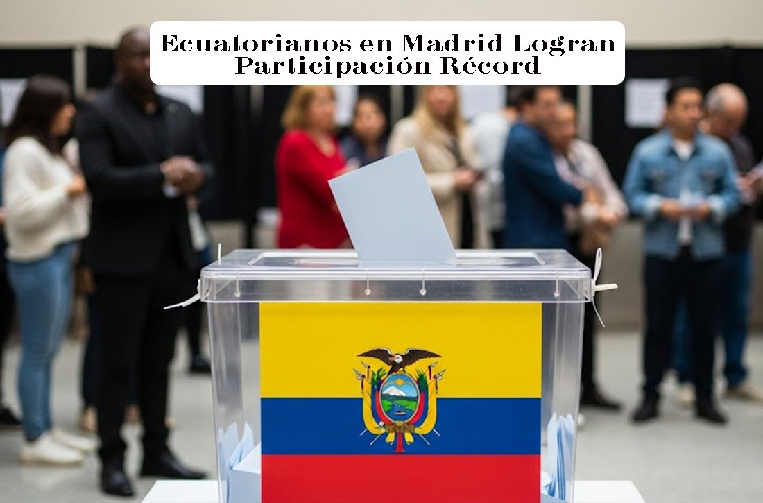 Ecuatorianos en Madrid Logran Participación Récord